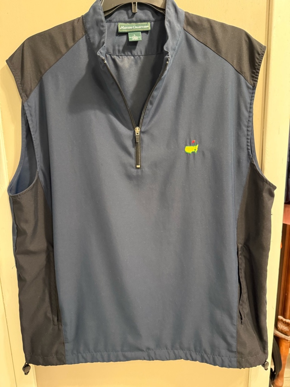 Masters Collection Men's Size L 1/4
Zip Pullover Golf Wind Navy/Black